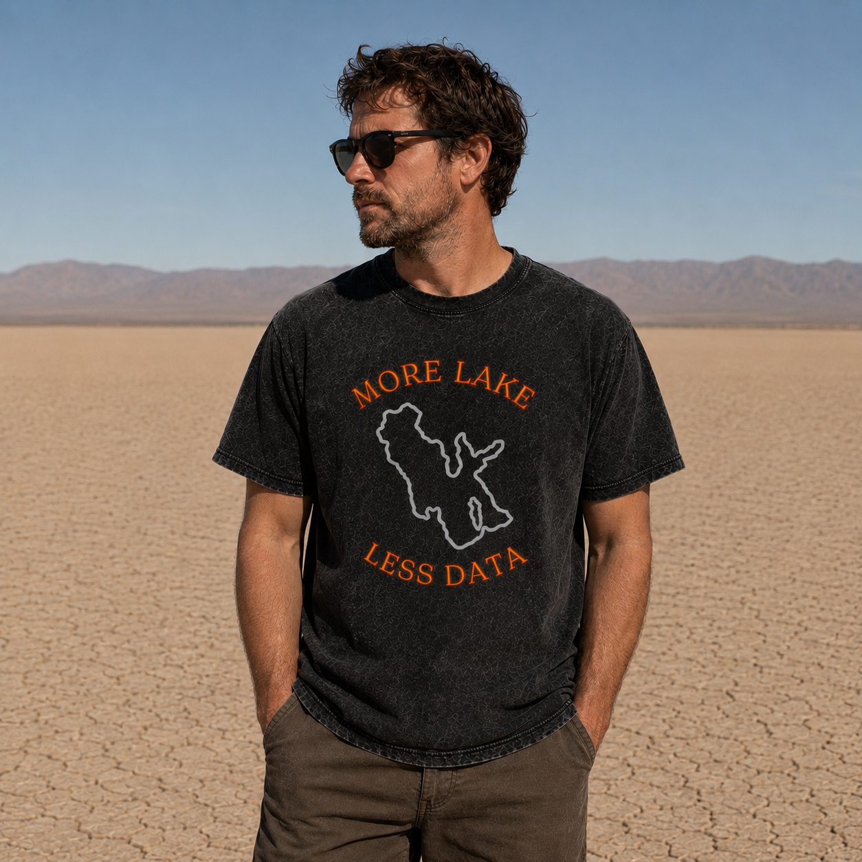 More Lake Less Data Tee