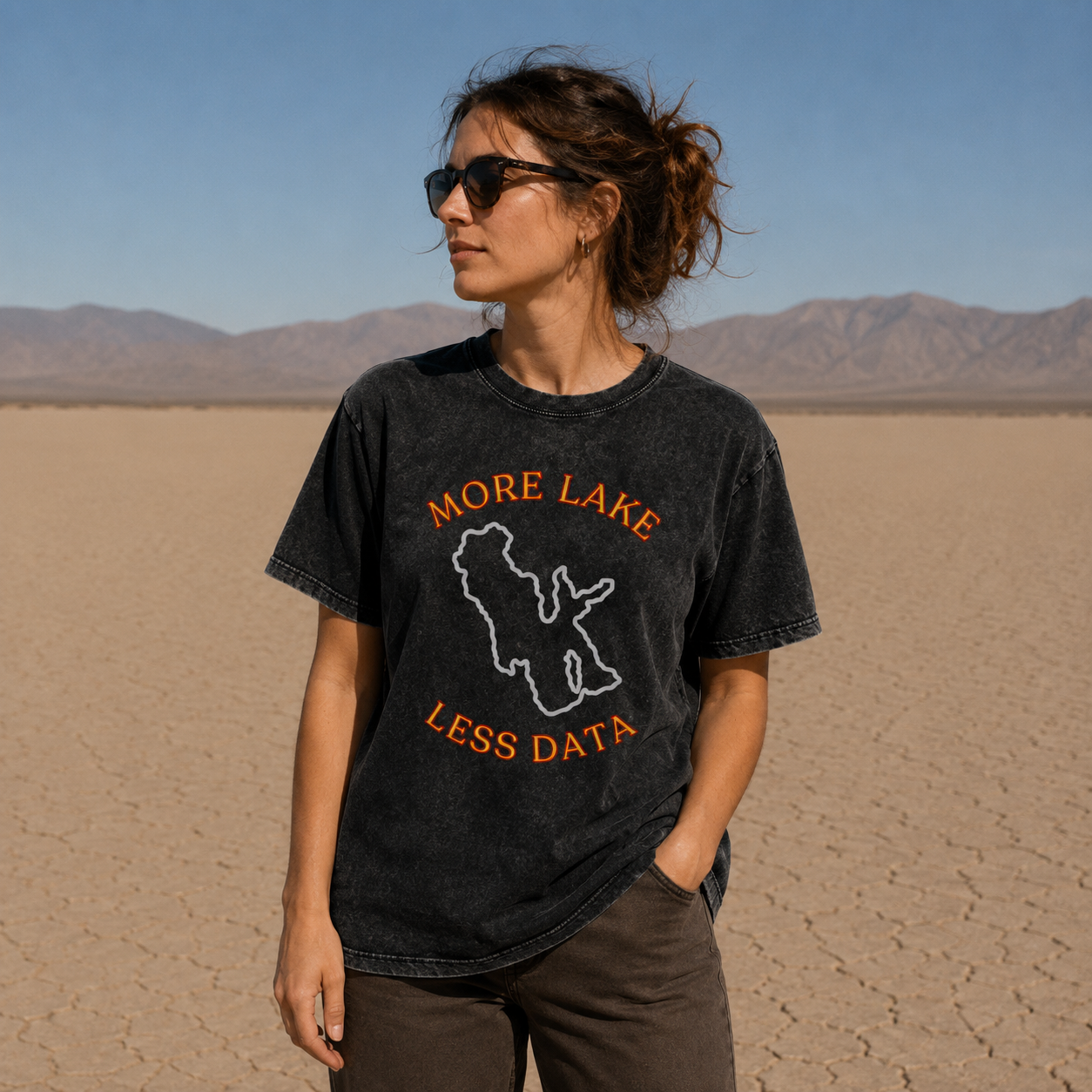 More Lake Less Data Tee