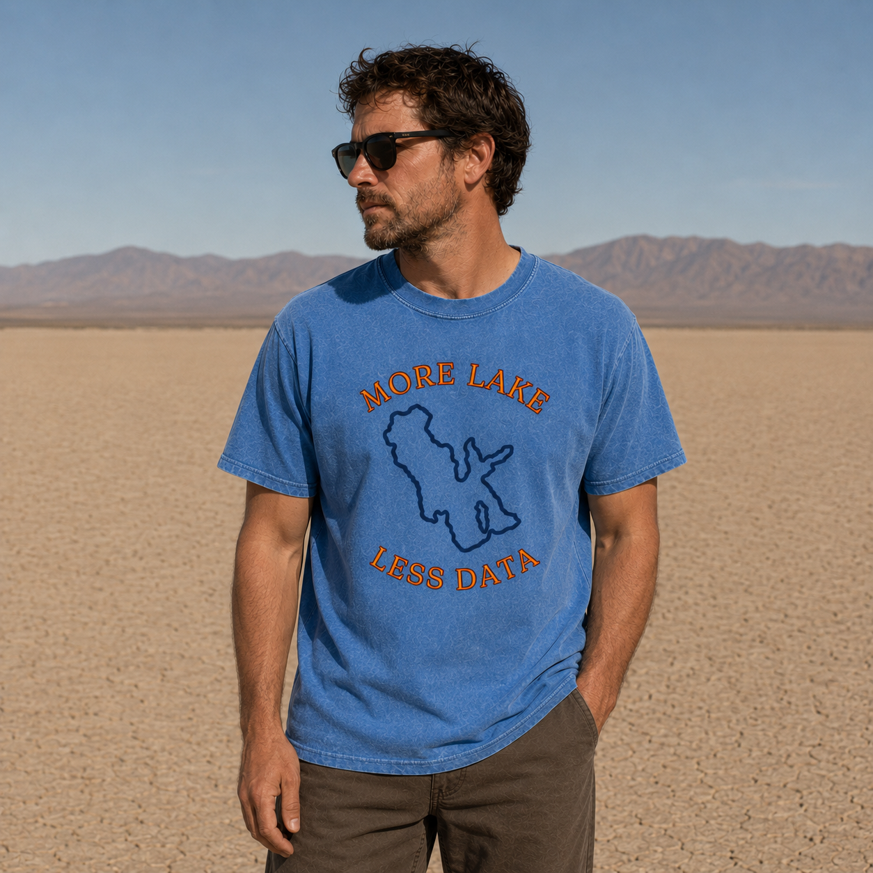 More Lake Less Data Tee
