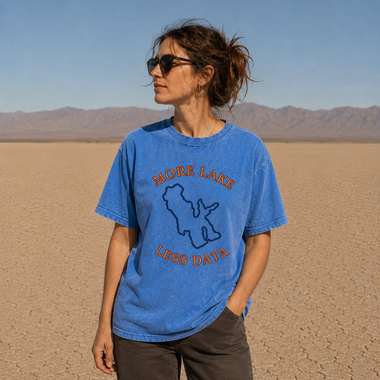 More Lake Less Data Tee